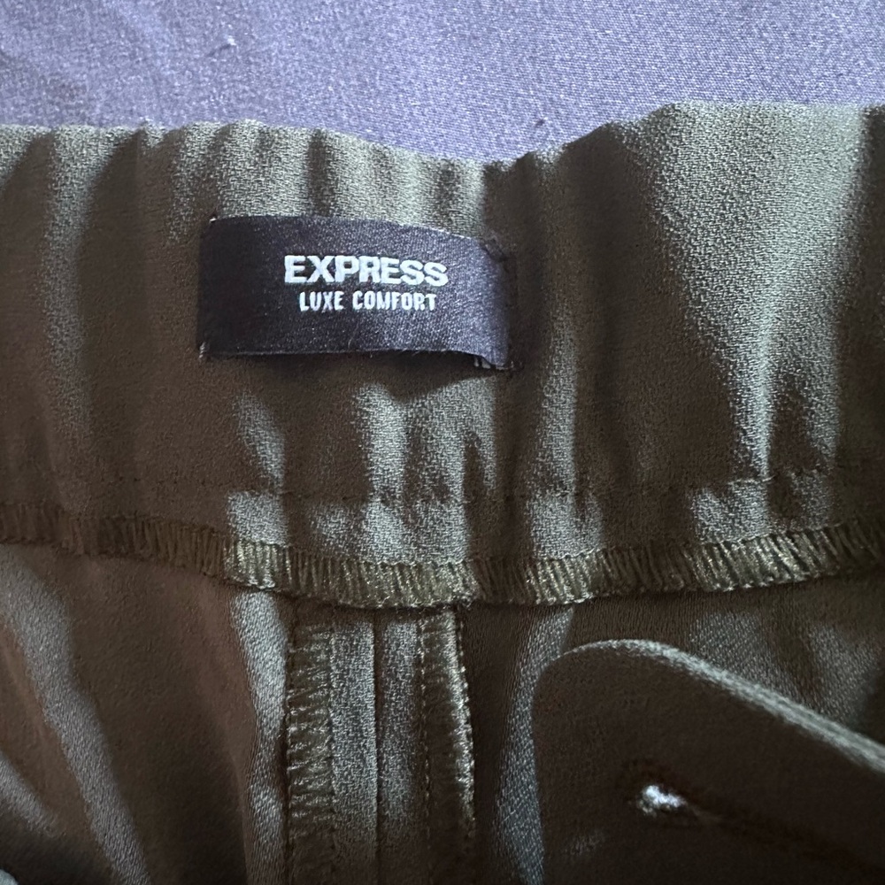 Express High-Rise Olive Trousers